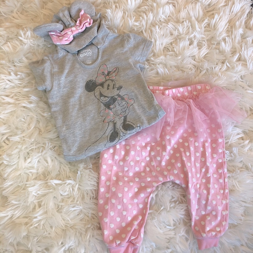 Little girls Disney Minnie mouse set